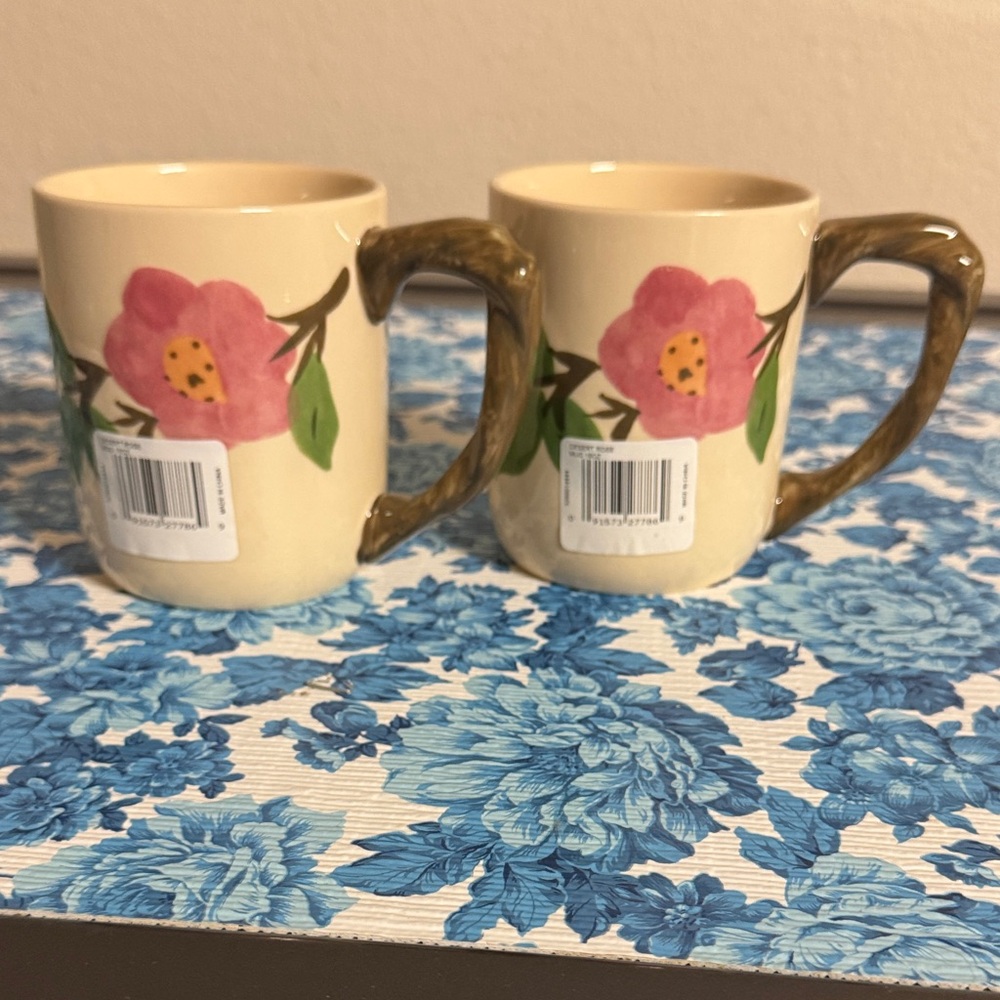 Franciscan Desert Rose Ceramic Mugs 16 oz - Picture 3 of 7
